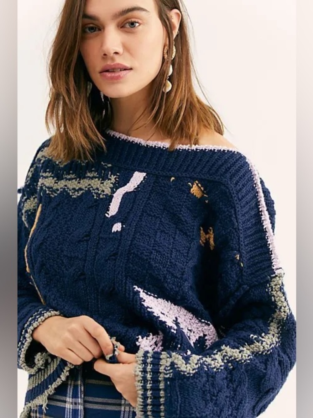 Free People Throwing Shapes Pullover